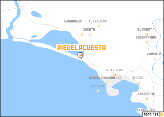 map of Pie de la Cuesta