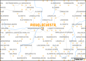 map of Pie de La Cuesta