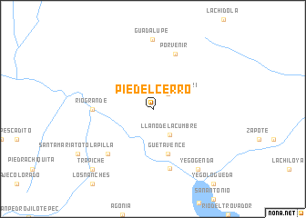 map of Pie del Cerro