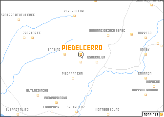 map of Pie del Cerro