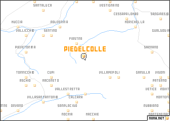 map of Piè del Colle