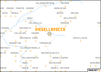 map of Piè della Rocca
