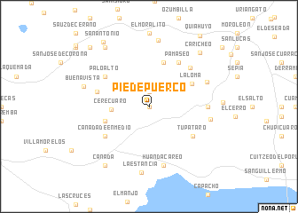 map of Pie de Puerco