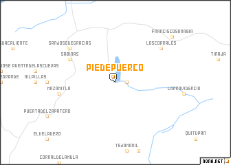 map of Pie de Puerco