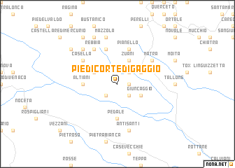 map of Piedicorte-di-Gaggio