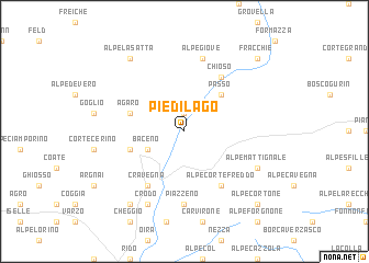 map of Piedilago