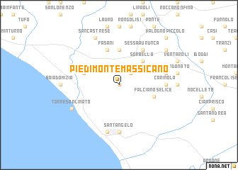 map of Piedimonte Massicano