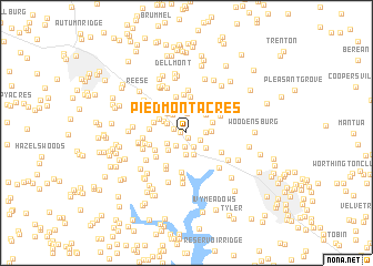 map of Piedmont Acres