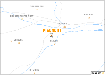 map of Piedmont