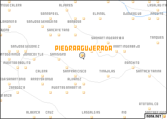 map of Piedra Agujerada