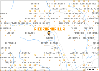 map of Piedra Amarilla