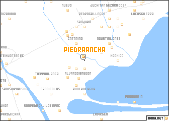 map of Piedra Ancha