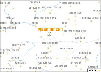 map of Piedra Ancha