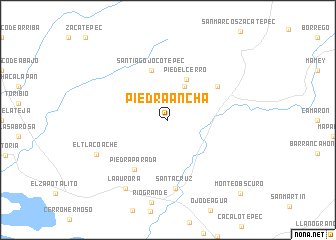 map of Piedra Ancha