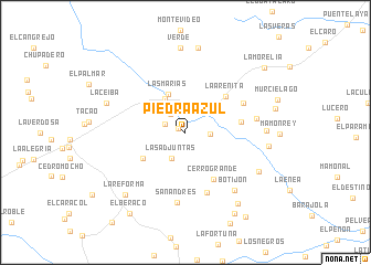 map of Piedra Azul