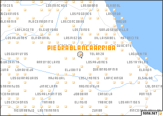 map of Piedra Blanca Arriba