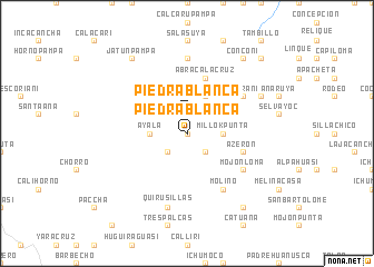 map of Piedra Blanca