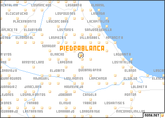 map of Piedra Blanca