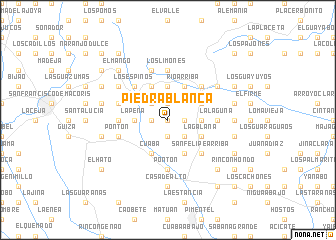 map of Piedra Blanca