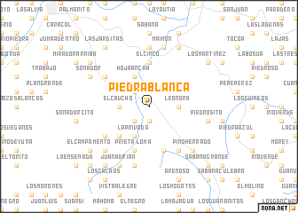 map of Piedra Blanca