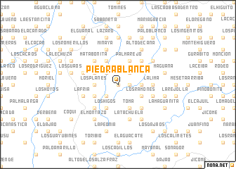 map of Piedra Blanca