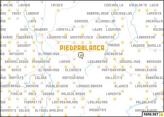 map of Piedra Blanca