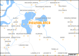 map of Piedra Blanca