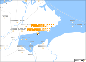 map of Piedra Blanca