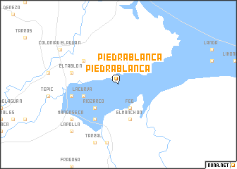 map of Piedra Blanca