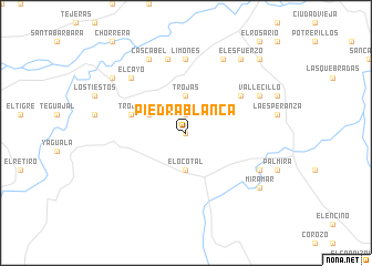 map of Piedra Blanca