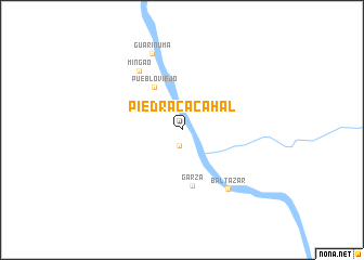 map of Piedra Cacahal