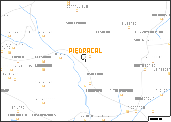 map of Piedra Cal