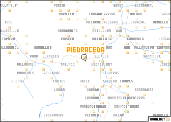 map of Piedraceda