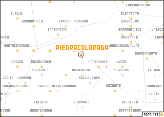 map of Piedra Colorada