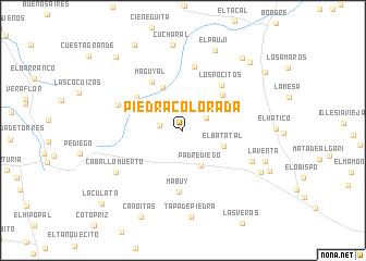 map of Piedra Colorada