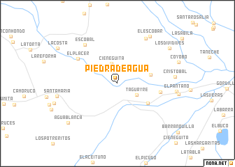 map of Piedra de Agua