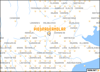 map of Piedra de Amolar