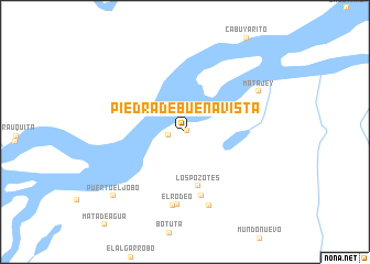 map of Piedra de Buena Vista