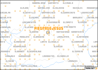 map of Piedra de Jesús