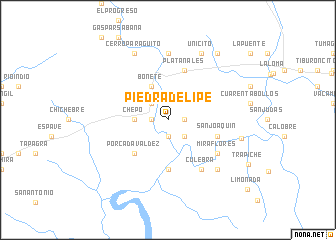 map of Piedra de Lipe