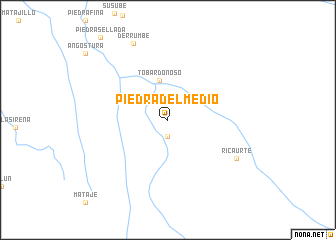 map of Piedra del Medio