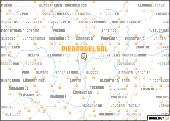 map of Piedra del Sol