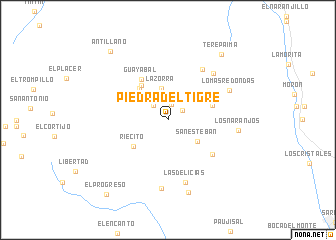 map of Piedra del Tigre