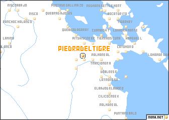 map of Piedra del Tigre