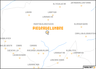 map of Piedra de Lumbre