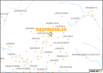 map of Piedra de Moler