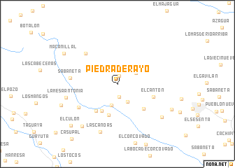 map of Piedra de Rayo