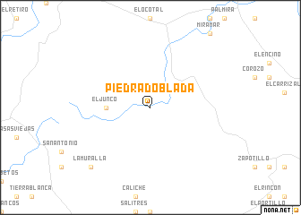 map of Piedra Doblada