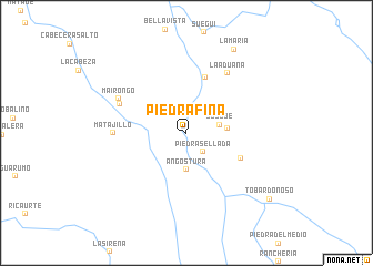 map of Piedra Fina