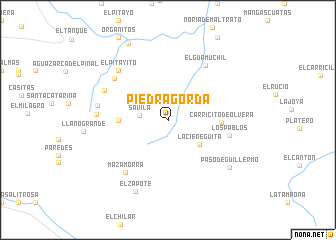 map of Piedra Gorda